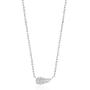 Katie Loxton Womens Silver Plated Sentiment Set Necklace and Earring Boxed Set of 2 Angel Wings