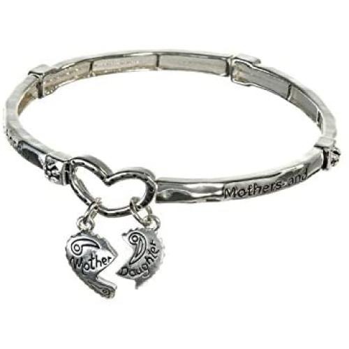 Jewelry Nexus Mother & Daughter Heart Charm Mothers & Daughters Share a Everlasting Bond