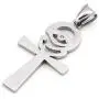 GUNGNEER Coptic Ancient Egyptian Talisman Amulet Ankh Cross Pendant Eye of Horus Necklace Stainless Steel Jewelry GUNGNEER Coptic Ancient Egyptian Talisman Amulet Ankh Cross Pendant Eye of Horus Necklace Stainless Steel Jewelry