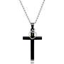 Uloveido Stainless Steel Plain Cross Pendant Necklace with Mustard Seeds Heart Pendant for Men and Women Y633