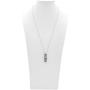 Controse Speak No Evil, Hear No Evil, See No Evil Skull Necklace with Pendant (27'' 316L Stainless Steel Necklace