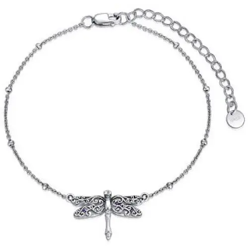 RMREWY Dragonfly Bracelet/Anklet 925 Sterling Silver Dainty Adjustable Beads Bracelet Dragonfly Jewelry Birthday Gifts for Women Grilfriend RMREWY Dragonfly Bracelet/Anklet 925 Sterling Silver Dainty Adjustable Beads Bracelet Dragonfly Jewelry Birthday Gifts for Women Grilfriend