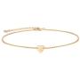 Mevecco Tiny Gold Heart Initial Necklace 14K Gold Filled Handmade Letter Heart Choker Necklace for Women Kids Child Initial Necklace Minimalist Personalized Jewelry Flower Women