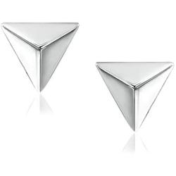 River Island Sterling Silver Stud Earrings. Available in Sterling Silver, Rose and Yellow Gold. | Variety of Shapes.