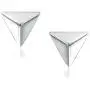 River Island Sterling Silver Stud Earrings. Available in Sterling Silver, Rose and Yellow Gold. | Variety of Shapes. River Island Sterling Silver Stud Earrings. Available in Sterling Silver, Rose and Yellow Gold. | Variety of Shapes.