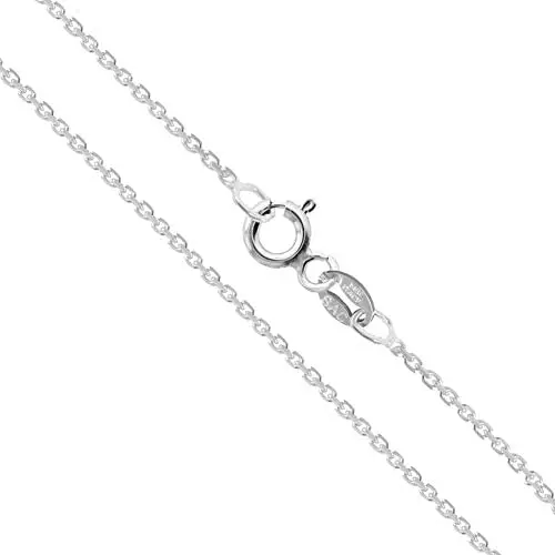 CHOOSE YOUR CLASP Sterling Silver 1.2mm Cable Chain Necklace CHOOSE YOUR CLASP Sterling Silver 1.2mm Cable Chain Necklace
