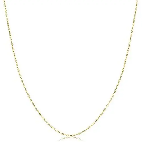 Kooljewelry 14k Yellow Gold 0.7 mm Thin Round Cable Chain Necklace (16, 18, 20, 22, 24 or 30 inch) Kooljewelry 14k Yellow Gold 0.7 mm Thin Round Cable Chain Necklace (16, 18, 20, 22, 24 or 30 inch)