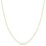 Kooljewelry 14k Yellow Gold 0.7 mm Thin Round Cable Chain Necklace (16, 18, 20, 22, 24 or 30 inch)