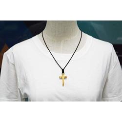 Natural Olive Wood Cross Pendant Necklace for Men Women Children Kids Boy Girl Wooden Gift Car Rearview Mirror Pendant