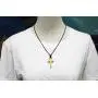 Natural Olive Wood Cross Pendant Necklace for Men Women Children Kids Boy Girl Wooden Gift Car Rearview Mirror Pendant