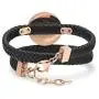 Unique Diffuser Aromatherapy Bracelet, Double Wrap Faux Leather, 25mm Rose Gold Locket (Rose Gold) Unique Diffuser Aromatherapy Bracelet, Double Wrap Faux Leather, 25mm Rose Gold Locket (Rose Gold)