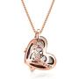 YAUNGEL “I love you Forever''with Heart Pendant Necklaces Jewelry.Gift for Wife,Girlfriend Daughter Mother Sister Grandma Fiancée Gifts, Made with Swarovski Crystal