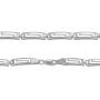 YOSI ALTMANN - Sterling Silver Greek Key Link Bracelet for Woman 7 inch Hand Made 0.925