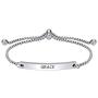 Dainty Adjustable Slide Bracelet -GRACE- Inspiration Quotes Engraved Jewelry, Encouragement Gift for Girlfriend, Sisters, Niece, Granddaughter
