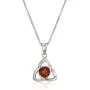 Amber Sterling Silver Celtic Jewelry Set Amber Sterling Silver Celtic Jewelry Set