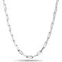 LeCalla Links Sterling Silver Italian Jewelry 3 MM PaperClip Link Chain Necklace for Teen Women and Men (16, 18, 20, 24 Inches)