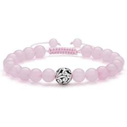 Top Plaza Healing Crystal Stone Bead Braided Bracelet Adjustable Gemstone Beaded Bracelets Yoga Meditation Reiki Balancing Quartz Jewelry for Womens Mens