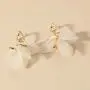 Sinkcangwu Unique Design White Folowers Dangle Earring for Women Charming Wedding Jewelry Party Acrylic Floral Drop Earring Sinkcangwu Unique Design White Folowers Dangle Earring for Women Charming Wedding Jewelry Party Acrylic Floral Drop Earring