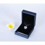 Love Heart Pendant Necklace Zircon Rhodium-plated Copper Jewelry Gifts For Women 18+2