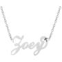 BeautyName Personalized Name Necklace Stainless Steel with Chain 17''+2'' Extension- New Mom Bridesmaid Gift Jewelry for Women
