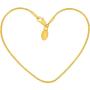 Lifetime Jewelry 1.5mm Snake Chain Anklet for Women & Girls 24k Real Gold Plated