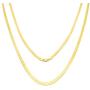 Nuragold 10k Yellow Gold 3mm Solid Herringbone Silky Flat High Polish Chain Necklace, Womens Lobster Lock 16'' 18'' 20'' 22'' 24'' Nuragold 10k Yellow Gold 3mm Solid Herringbone Silky Flat High Polish Chain Necklace, Womens Lobster Lock 16'' 18'' 20'' 22'' 24''