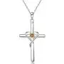 925 Sterling Silver Cross Necklace for Women Birthstone Necklace for Mom Gift for Mothers Day, Birthday or Anniversary by AmorAime