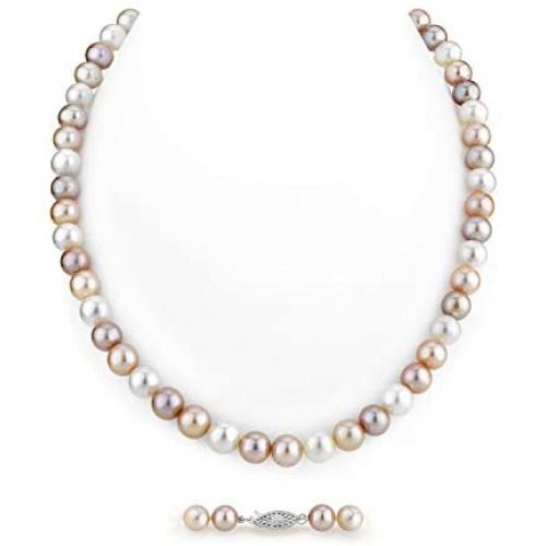 Multicolor Freshwater Cultured Pearl Necklace for Women in AAA Quality - THE PEARL SOURCE