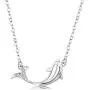 TANGPOET Dolphin Necklace Gifts for Women S925 Sterling Silver Sea Ocean Animal Pendant Jewelry for Teens Girls Daughter