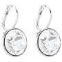 Swarovski Authentic Bella Rhodium Plated Charming White Pierced Mini Earrings Swarovski Authentic Bella Rhodium Plated Charming White Pierced Mini Earrings
