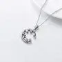 PEIMKO Lucky Elephant Necklace Elephant On The Moon Cute Animal Pendant Necklace Elephant Jewelry for Women Girl PEIMKO Lucky Elephant Necklace Elephant On The Moon Cute Animal Pendant Necklace Elephant Jewelry for Women Girl