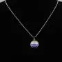 CENWA LGBT Gay Pride Rainbow Time Gemstone Double-Sided Glass Ball Pendant Necklace LGBT Lesbian Jewelry