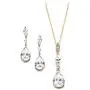 UDORA Zirconia Teardrop Long Earrings Necklace Bridal Bridesmaid Jewelry Sets Wedding Prom Women Gifts UDORA Zirconia Teardrop Long Earrings Necklace Bridal Bridesmaid Jewelry Sets Wedding Prom Women Gifts