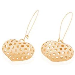 NIEVOS JEWELRY 24k Gold Plated Earring Classic Elegant Basic Chic For Her Handmade Designer