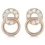 Izaara 925 Sterling Silver Rose Gold Round CZ Earrings for Women and Girls Ideal For Casual, Daily Wear, Birthday, Wedding, Anniversary Gift