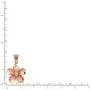 Honolulu Jewelry Company 14k Rose Gold Plated Sterling Silver Plumeria CZ Necklace Pendant with 18'' Box Chain Honolulu Jewelry Company 14k Rose Gold Plated Sterling Silver Plumeria CZ Necklace Pendant with 18'' Box Chain