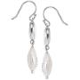 Silpada Bold As Ice 14-14.5 mm Grey Freshwater Cultured Pearl Drop Earrings with Crystals in Sterling Silver