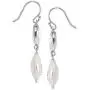 Silpada Bold As Ice 14-14.5 mm Grey Freshwater Cultured Pearl Drop Earrings with Crystals in Sterling Silver
