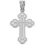 Religious Jewelry by FDJ 925 Sterling Silver Eastern Orthodox IC XC Nika Cross Outline Pendant (Small)