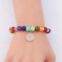 WSNANG Mustard Seed Bracelet 7 Chakra Beads Elastic Jewelry Bracelet Religious Jewelry Inspirational Christian Gift