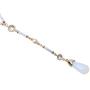 CrazyPiercing Y-Shape Necklace, Long Pearl Teardrop Pendant Necklace Chain for Women Girls, 24Inch