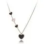 AAABBB Stainless Steel 4Pcs Heart Charm Choker Necklace Jewelry Trendy Acrylic Pendant Necklace for Women AAABBB Stainless Steel 4Pcs Heart Charm Choker Necklace Jewelry Trendy Acrylic Pendant Necklace for Women