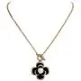 Fashion Jewelry Enamel Rhinestone Flower Charm Pendant Necklace for Women Girls
