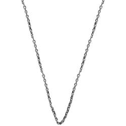 Plain and Simple 1 mm .925 Sterling Silver Cable Chain Necklace-16 inches