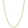 The Bling Factory 2mm 14k Yellow Gold Plated Twisted Rope Chain Necklace The Bling Factory 2mm 14k Yellow Gold Plated Twisted Rope Chain Necklace