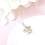 Jinlou Sunflower Urn Pendant Necklace Sterling Silver You are My Sunshine Cremation Jewelry for Ashes for Women