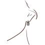 JanKuo Jewelry Rhodium Plated Gray Color Simulated Pearl Marcasite Earrings