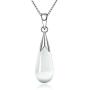 Injoy Jewelry Women Jewelry Set, Teardrop Synthetic Cat Eye Stone Pendant Necklace and Dangle Earrings Set for Women Girls