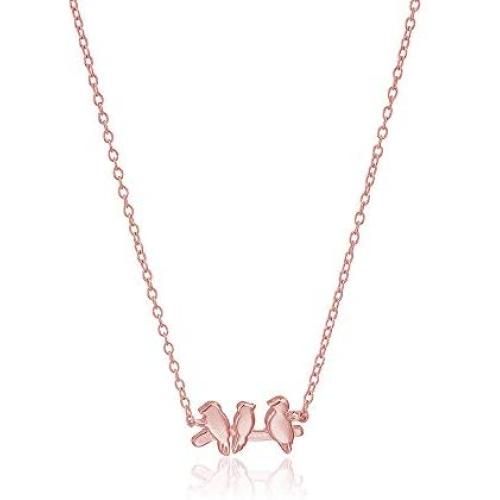 MANZHEN Three Little Birds Delicate Flying Birds Pendant Bird Necklace