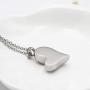Always in My Heart Cremation Jewelry for Human Ashes Keepsake Urn Necklace of Loved One Memorial Ash Jewellery